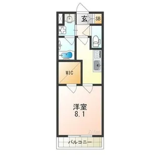 ステラウッド南恵我之荘【2階】の間取り