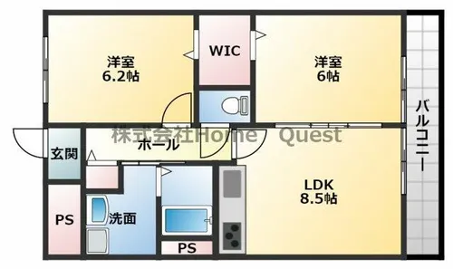 アリエス【502号室】の間取り