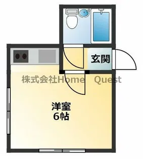 旭ヶ丘コーポ【101号室】の間取り