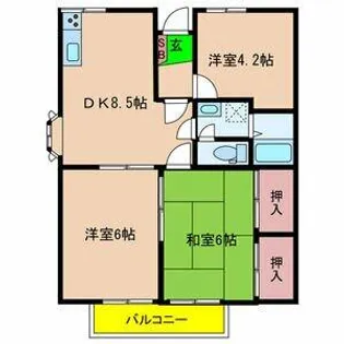 グランドール・アベニュー【2階】の間取り