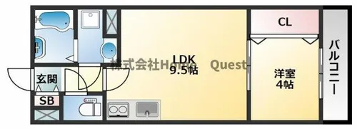 アート八尾駅前【105号室】の間取り