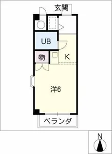 ドミトリー竹常【3階】の間取り