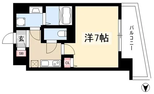 S-RESIDENCE浅間町【10階】の間取り