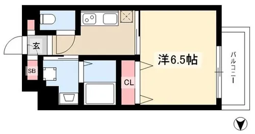 S-RESIDENCE浅間町【1003号室】の間取り