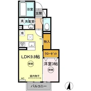 デッセ リコ【1階】の間取り