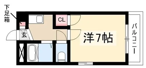 富士レイホービル第二【407号室】の間取り