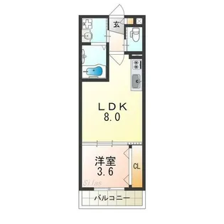 フィアスコート北助松Ⅱ【3階】の間取り