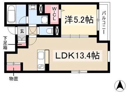 カロス新栄【5階】の間取り