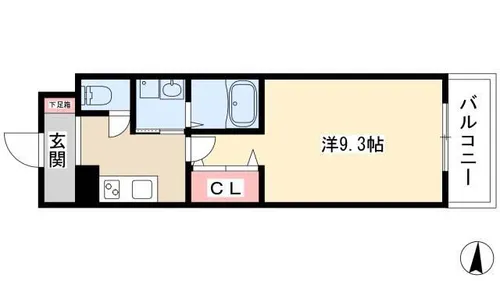 ISM今池【0912号室】の間取り
