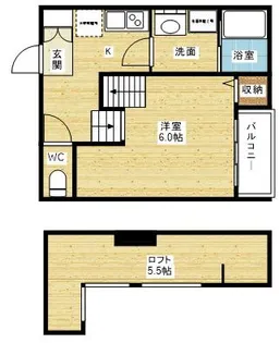 IMPERIAL RESIDENCE塚本【2階】の間取り