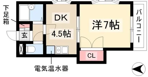 カサデナカノ【102号室】の間取り