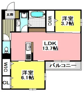 D-Residence千里丘【2階】の間取り