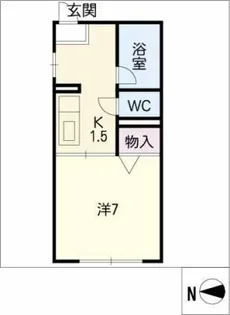 プリンストン【1階】の間取り