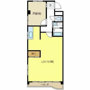 シャンポール鴻の巣【306号室】の間取り