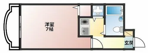 メゾンブランシェ大町【2階】の間取り