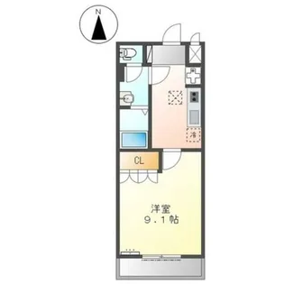 クレシア【1階】の間取り