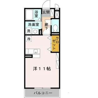 ヴィルヌーヴ【1階】の間取り