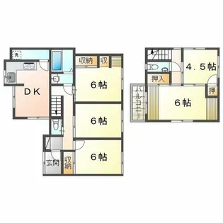 兵庫県神戸市垂水区霞ケ丘6丁目【一戸建】の間取り