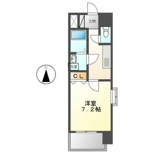 クレシェール大須【7階】の間取り