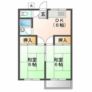 サンコーポ【2階】の間取り