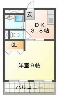 平成マンション【3階】の間取り