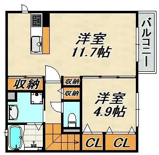 アヴェニール【2階】の間取り