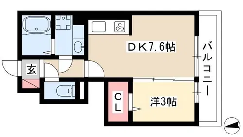 ルシアン【102号室】の間取り