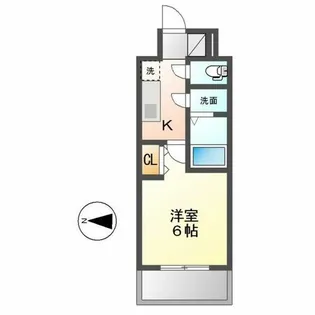ディアレイシャス金山【702号室】の間取り