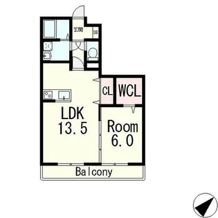 セジュール神領【2階】の間取り