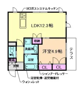 PLAGE豊中本町(プラージュ)【1階】の間取り
