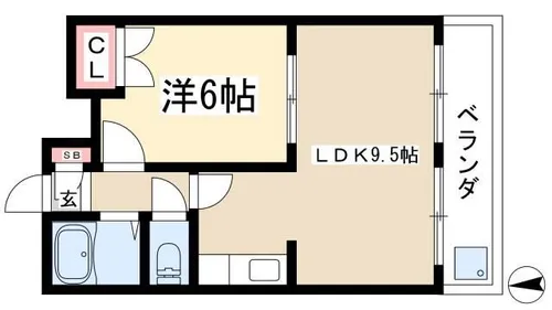 エスタ植田【2階】の間取り