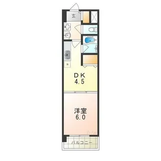 クレール三国ヶ丘【1階】の間取り