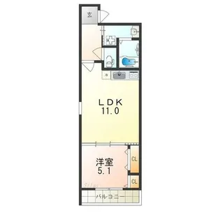 フジパレス湊駅北サウス【2階】の間取り
