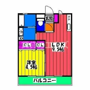ジラソーレ井尻駅前【103号室】の間取り
