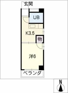 ハイツ栄和【2階】の間取り