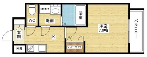 サムティ姫島FELICETO【8階】の間取り