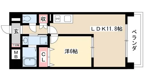 ヴァンオンズ【2階】の間取り