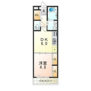 TKアンバーコート浜寺Ⅱ【3階】の間取り