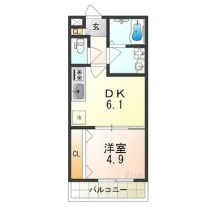 TKアンバーコート浜寺Ⅱ【1階】の間取り