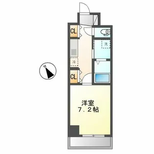 ジオステージ本山【8階】の間取り