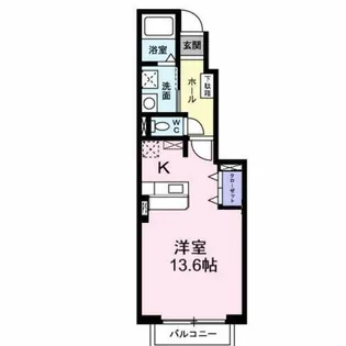 カーサ グラシオッソ【1階】の間取り