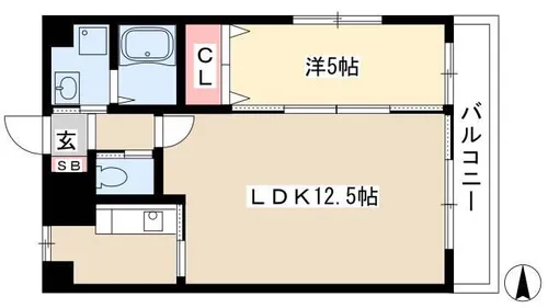 メゾンアイ本陣【1階】の間取り