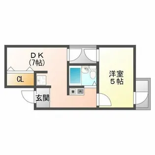 ラ・ペール一番館【4階】の間取り