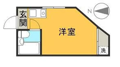 プレアデス南津の辺【101号室】の間取り