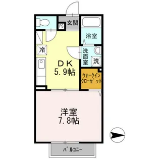 ユートピアもず【1階】の間取り
