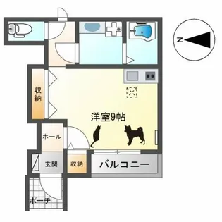 カーサ ビアンカ【1階】の間取り