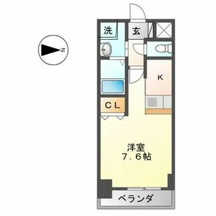 プレサンスSAKAE白川公園【6階】の間取り