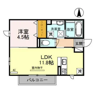 プチ アングル【1階】の間取り