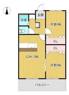 セイフティ日比野【2階】の間取り
