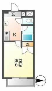 レージュ城西【105号室】の間取り